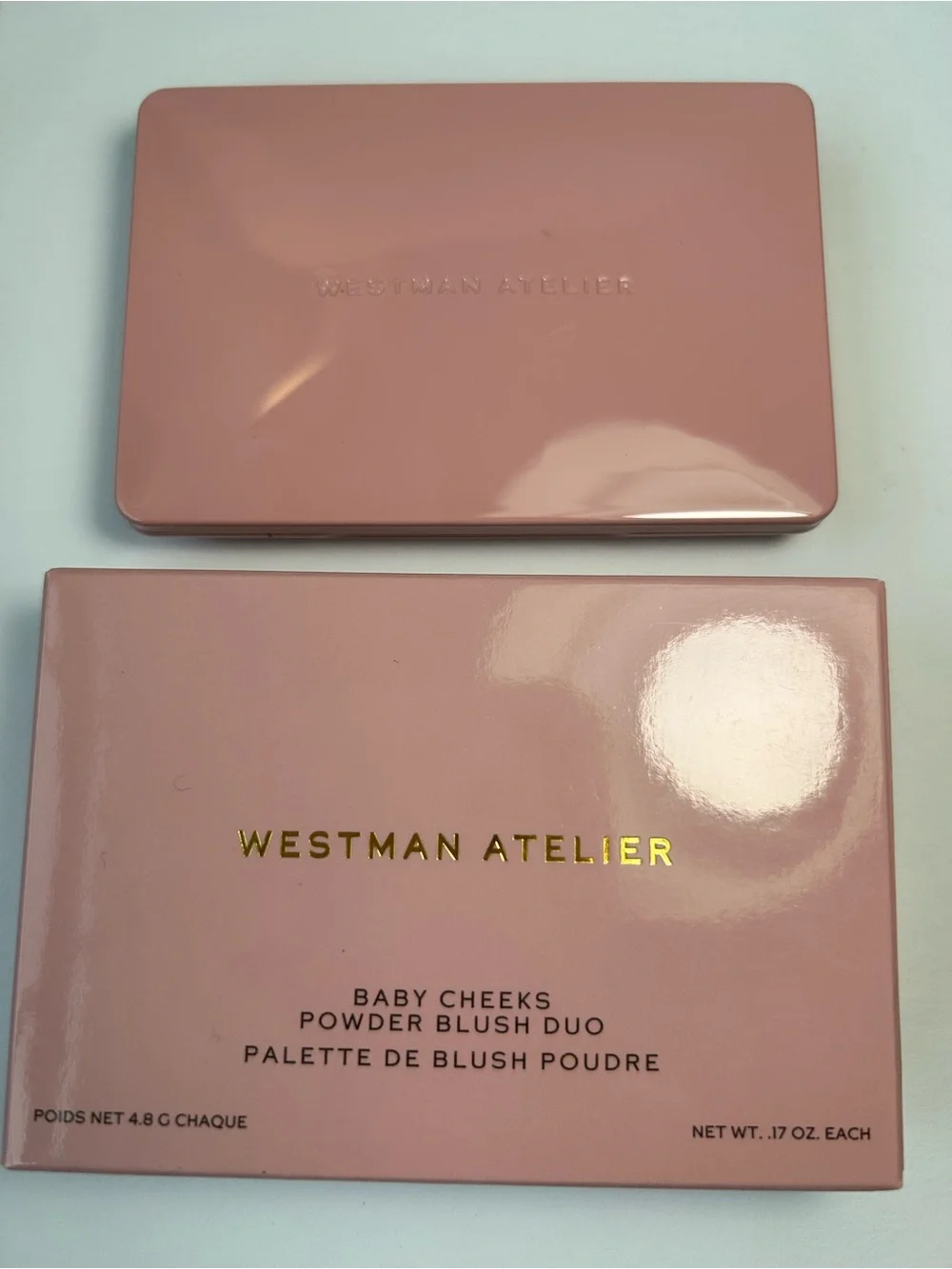 NWT🌷Westman Atelier Baby Cheeks Powder Blush Duo in “Jam & Fizz”